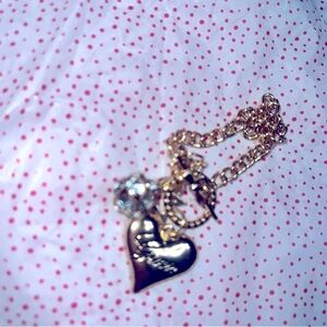 Guess Gold Heart Pendant Bracelet